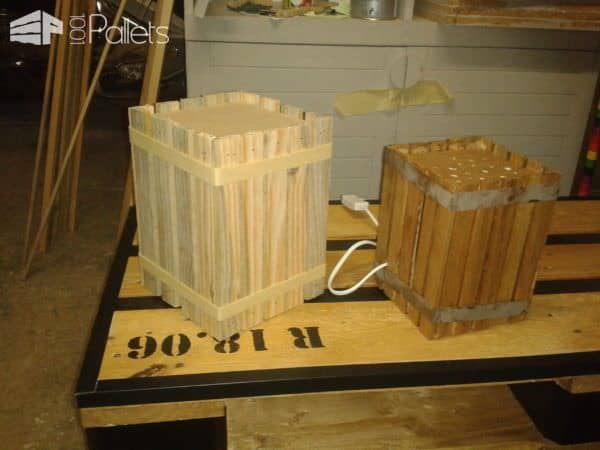 Homemade Lamps With Reclaimed Pallets Pallet Lamps & Lights Homemade Lamps With Reclaimed Pallets Pallet Lamps & Lights