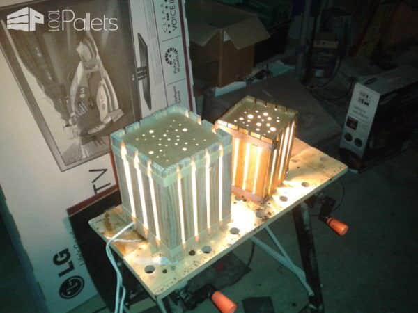 Homemade Lamps With Reclaimed Pallets Pallet Lamps & Lights Homemade Lamps With Reclaimed Pallets Pallet Lamps & Lights