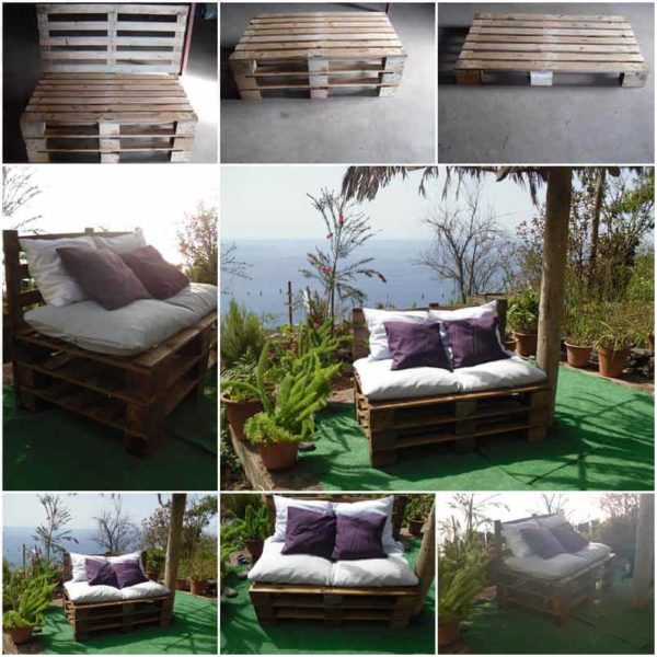 Pallets Sofa Lounges & Garden Sets Pallet Sofas & Couches 