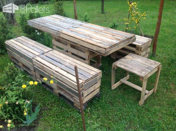 Pallet Garden Table & Bench Lounges & Garden Sets Pallet Benches, Pallet Chairs & Stools Pallet Desks & Pallet Tables 