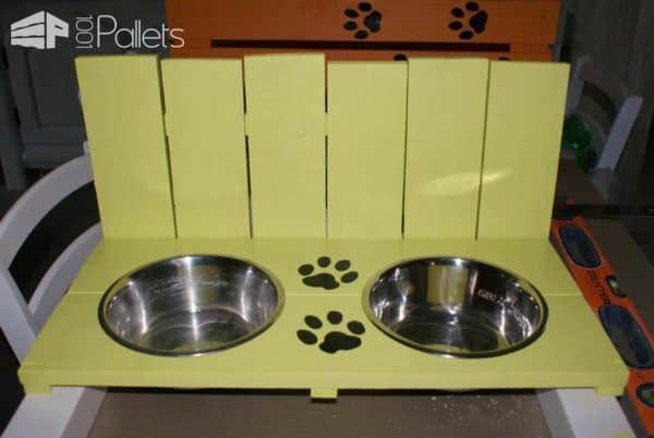 Porte Gamelles Chat / Pallet Cat Bowls Animal Pallet Houses & Pallet Supplies Porte Gamelles Chat / Pallet Cat Bowls Animal Pallet Houses & Pallet Supplies