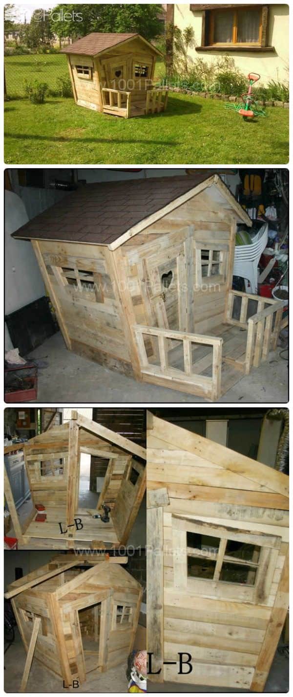 La Cabane Des Enfants / Pallet Kid’s Hut Pallet Sheds, Cabins, Huts & Playhouses La Cabane Des Enfants / Pallet Kid’s Hut Pallet Sheds, Cabins, Huts & Playhouses