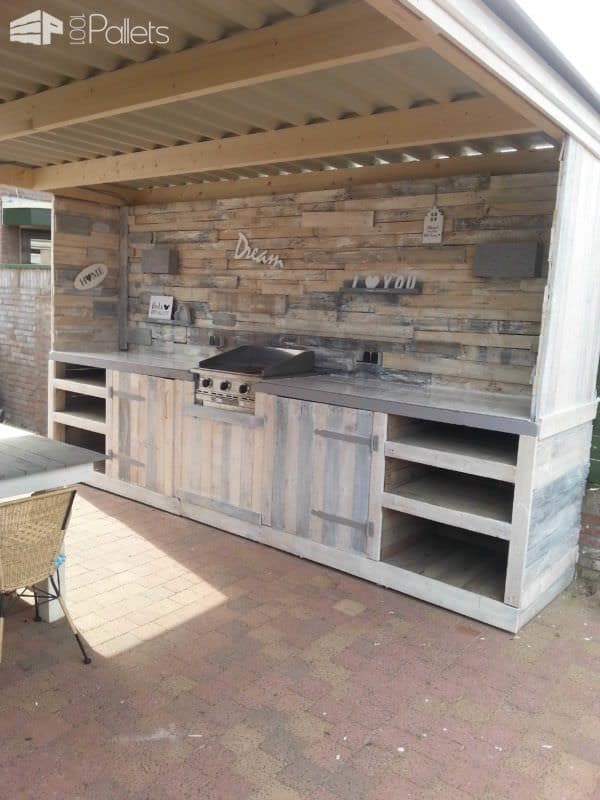 Must-see Pallet Outdoor Dream Kitchen Pallet Bars Must-see Pallet Outdoor Dream Kitchen Pallet Bars