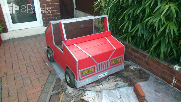 Pallet Child’s Car & Storage Box Fun Pallet Crafts for Kids 