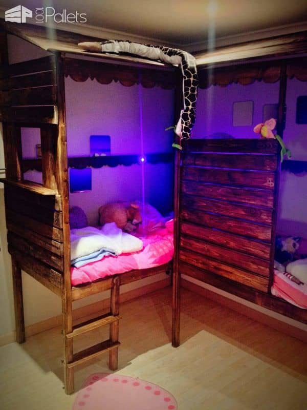 Pallet Twins Beds Fun Pallet Crafts for Kids Pallet Twins Beds Fun Pallet Crafts for Kids
