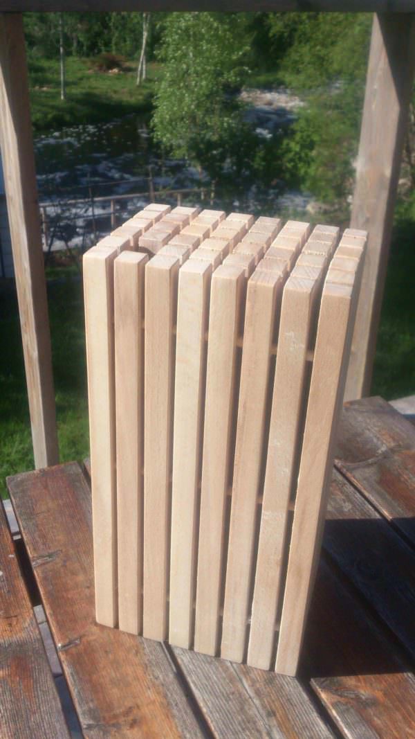 Beech Knife Block From Single-use Pallets Pallet Desks & Pallet Tables Beech Knife Block From Single-use Pallets Pallet Desks & Pallet Tables