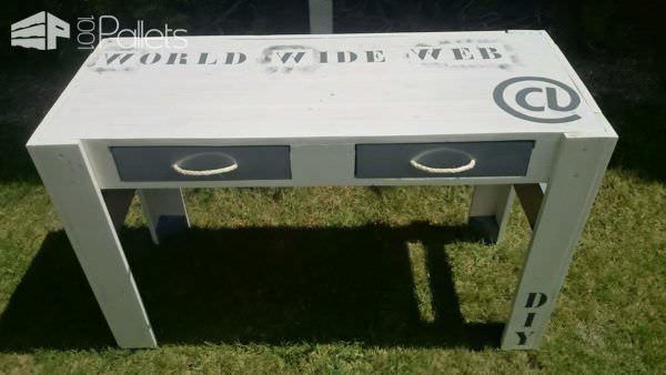 Bureau En Palettes / Pallets Desk Pallet Desks & Pallet Tables Bureau En Palettes / Pallets Desk Pallet Desks & Pallet Tables