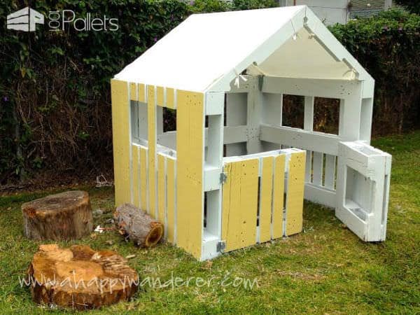 Charming, Inspired Pallet Kids Playhouse Fun Pallet Crafts for Kids Pallet Sheds, Cabins, Huts & Playhouses Charming, Inspired Pallet Kids Playhouse Fun Pallet Crafts for Kids Pallet Sheds, Cabins, Huts & Playhouses
