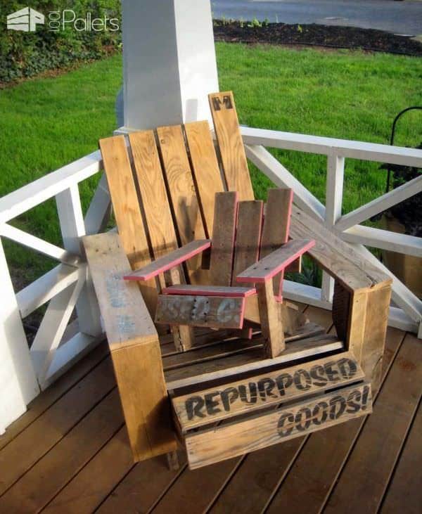 Mini Pallet Adirondack Chair (Diy Guide) Pallet Benches, Pallet Chairs & Stools 