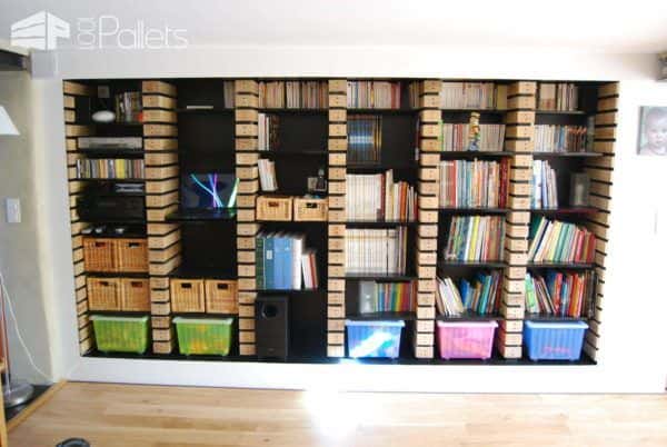Pallet Wood Upcycled Into Bookshelves Pallet Bookcases & Bookshelves Pallet Wood Upcycled Into Bookshelves Pallet Bookcases & Bookshelves