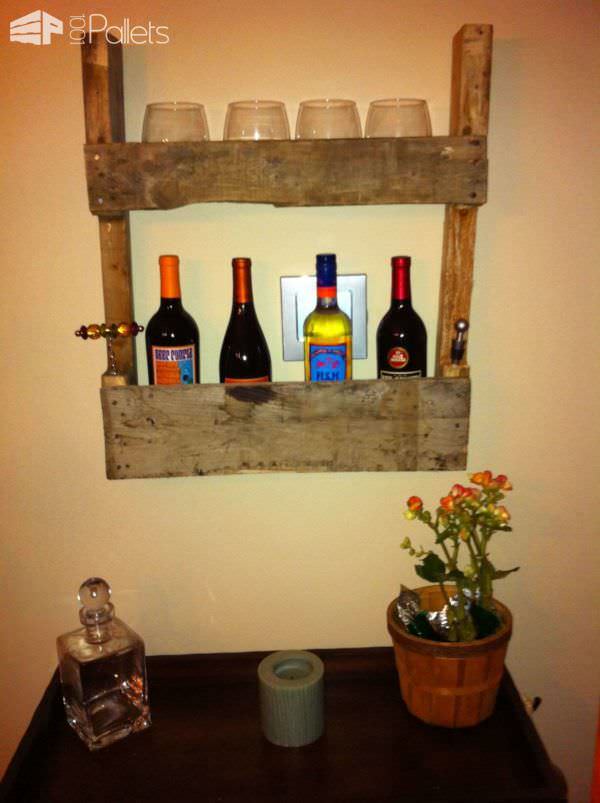 Pallets Wall Wine Rack Pallet Shelves & Pallet Coat Hangers Pallets Wall Wine Rack Pallet Shelves & Pallet Coat Hangers