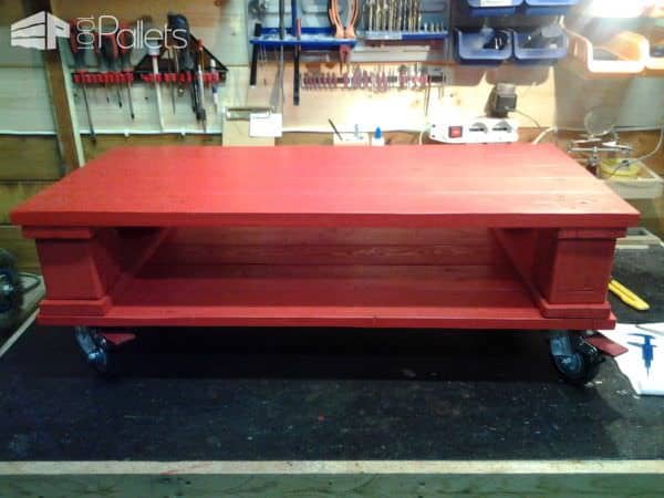 Red Pallet Coffee Table Pallet Coffee Tables 