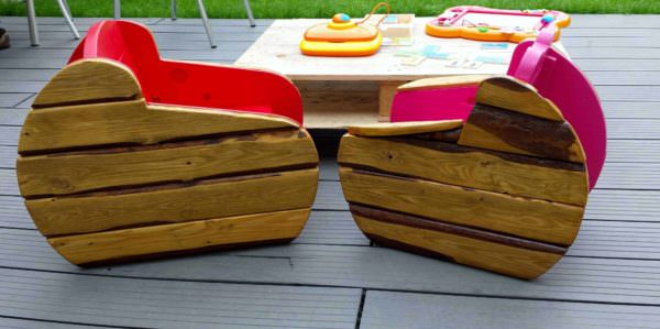 Kids Armchairs In The Garden / Fauteuil D’extérieur Pour Enfants Fun Pallet Crafts for Kids Pallet Benches, Pallet Chairs & Stools Kids Armchairs In The Garden / Fauteuil D’extérieur Pour Enfants Fun Pallet Crafts for Kids Pallet Benches, Pallet Chairs & Stools