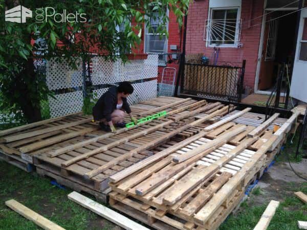 Outdoor Deck Made Out Of Pallets Pallet Terraces & Pallet Patios Outdoor Deck Made Out Of Pallets Pallet Terraces & Pallet Patios