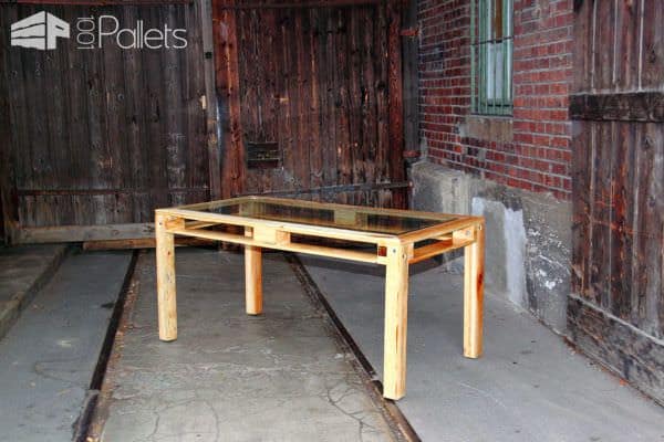 Alliance of Steel, Glass & Pallets: Kessel Desk Pallet Table Pallet Desks & Pallet Tables Alliance of Steel, Glass & Pallets: Kessel Desk Pallet Table Pallet Desks & Pallet Tables