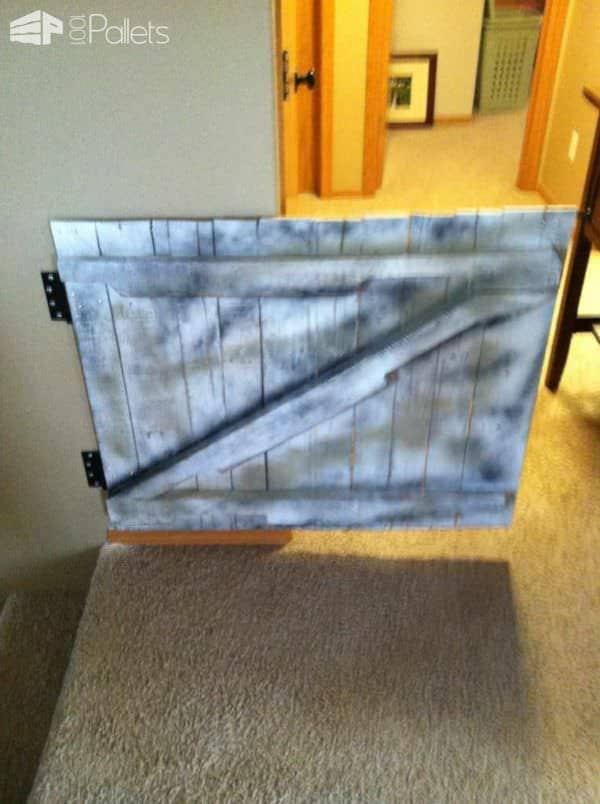 Baby Gate Made From Repurposed Pallets Fun Pallet Crafts for Kids Baby Gate Made From Repurposed Pallets Fun Pallet Crafts for Kids