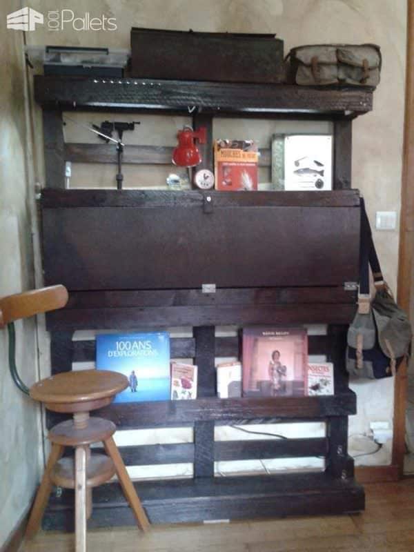 Bureau En Palette / Pallet Folding Desktop Pallet Desks & Pallet Tables Bureau En Palette / Pallet Folding Desktop Pallet Desks & Pallet Tables