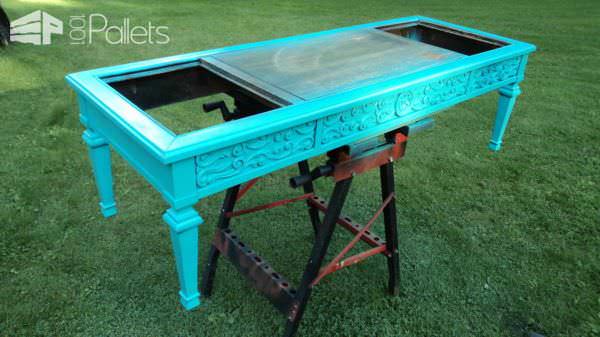 70’s Coffee Table Went Southwestern Pallet Coffee Tables 70’s Coffee Table Went Southwestern Pallet Coffee Tables
