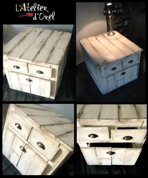 Diy: Pallet Side & Nightstand Pallet Desks & Pallet Tables Diy: Pallet Side & Nightstand Pallet Desks & Pallet Tables