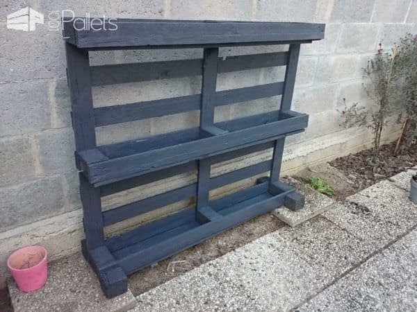Étagère Pots De Fleurs / Pallet Planter Shelf Pallet Planters & Compost Bins Étagère Pots De Fleurs / Pallet Planter Shelf Pallet Planters & Compost Bins