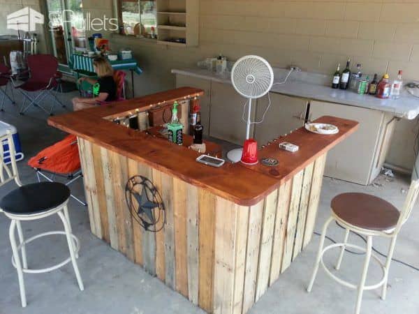 Backyard Pallet Western Themed Bar Pallet Bars Backyard Pallet Western Themed Bar Pallet Bars