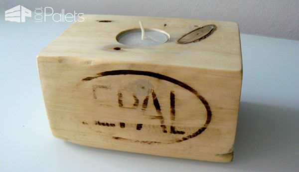 Bougeoirs En Dés De Palette / Candle Holder From Pallet Blocks Pallet Candle Holders Bougeoirs En Dés De Palette / Candle Holder From Pallet Blocks Pallet Candle Holders