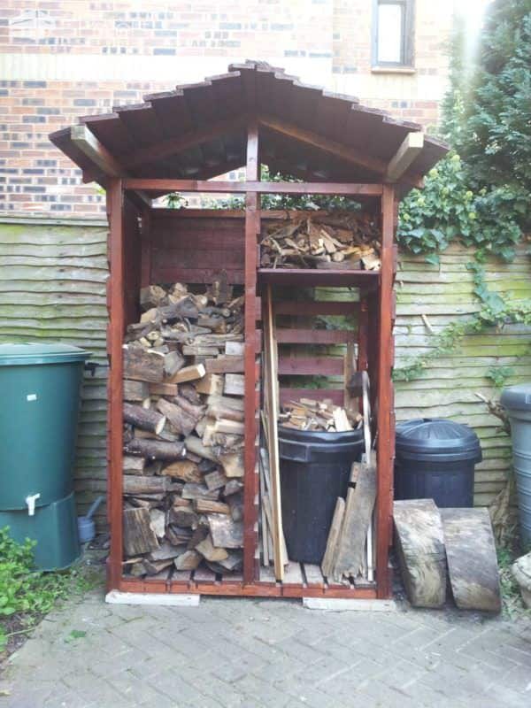 Log Store Made From Six Pallets Pallet Sheds, Cabins, Huts & Playhouses Log Store Made From Six Pallets Pallet Sheds, Cabins, Huts & Playhouses
