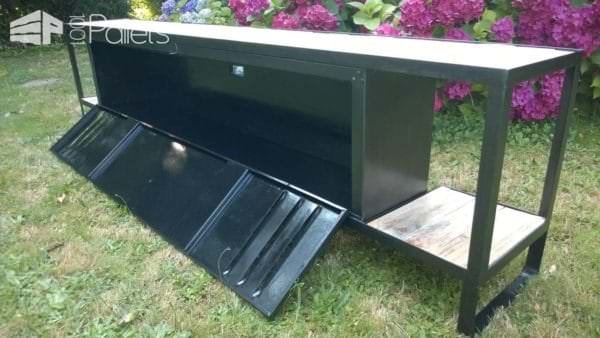 Meuble Tv Avec Plateaux En Bois De Palette / Tv Cabinet With Pallet Wood Shelves Pallet TV Stands & Racks Meuble Tv Avec Plateaux En Bois De Palette / Tv Cabinet With Pallet Wood Shelves Pallet TV Stands & Racks