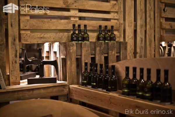 Paleta Cafe & Wine Bar In Slovakia Pallet Store, Bar & Restaurant Decorations Paleta Cafe & Wine Bar In Slovakia Pallet Store, Bar & Restaurant Decorations