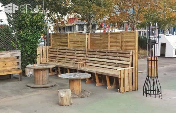 Paravent En Palettes / Pallets Screen Lounges & Garden Sets Pallet Benches, Pallet Chairs & Stools Paravent En Palettes / Pallets Screen Lounges & Garden Sets Pallet Benches, Pallet Chairs & Stools