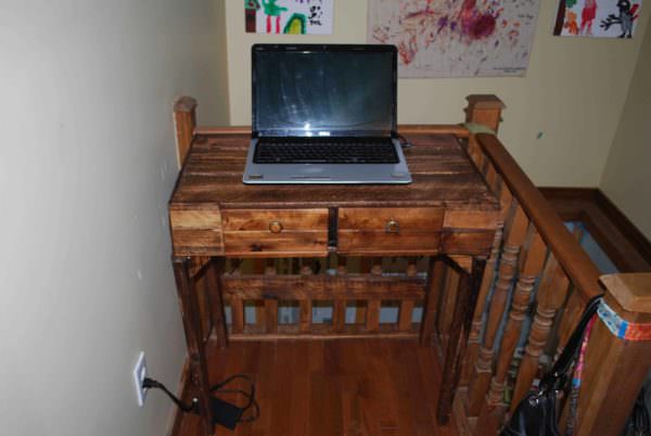 Console Pour Pc Portable / Pallet Computer Desk Pallet Desks & Pallet Tables Console Pour Pc Portable / Pallet Computer Desk Pallet Desks & Pallet Tables
