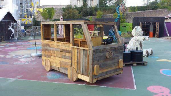 Idées Détournées En Palettes / Playground Made Of Repurposed Pallets Fun Pallet Crafts for Kids Idées Détournées En Palettes / Playground Made Of Repurposed Pallets Fun Pallet Crafts for Kids