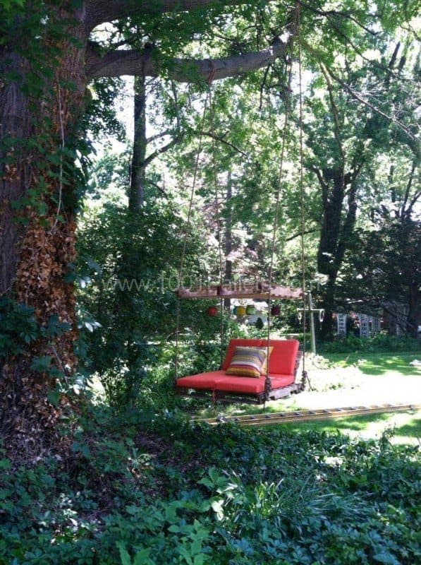 Pallet Outdoor Swing Lounge Lounges & Garden Sets Pallet Outdoor Swing Lounge Lounges & Garden Sets