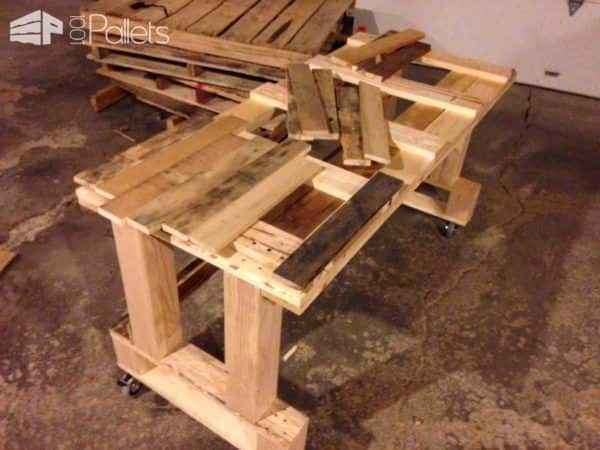 Pallet Workspace/Desk Pallet Desks & Pallet Tables Pallet Workspace/Desk Pallet Desks & Pallet Tables