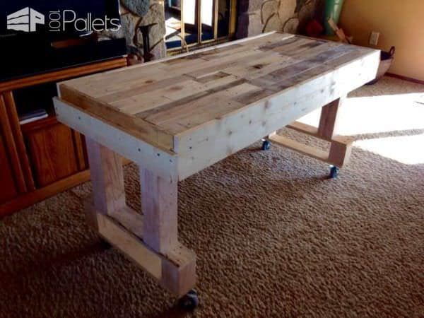 Pallet Workspace/Desk Pallet Desks & Pallet Tables Pallet Workspace/Desk Pallet Desks & Pallet Tables