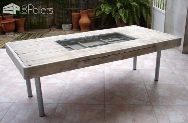 Table Basse Avec Tiroir à Bricoles / Coffee Table With Drawer Racks Pallet Coffee Tables Table Basse Avec Tiroir à Bricoles / Coffee Table With Drawer Racks Pallet Coffee Tables