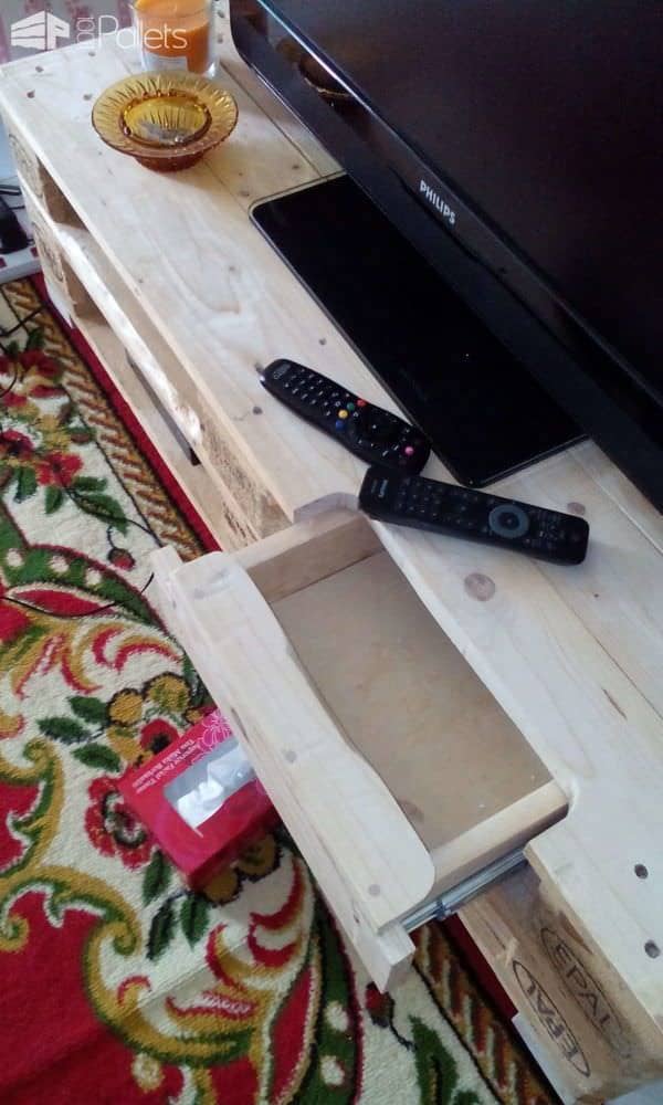 Tv Cabinet With Auto Retractable Drawer Out of 2 Pallets Pallet TV Stands & Racks Tv Cabinet With Auto Retractable Drawer Out of 2 Pallets Pallet TV Stands & Racks