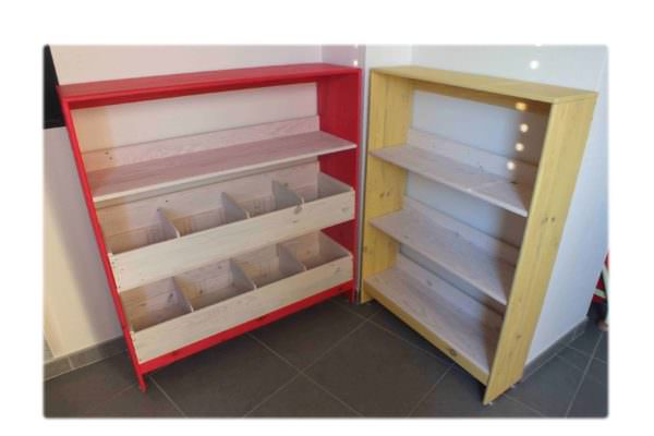 Bibliothèques En Bois De Palette / Pallet Bookshelves Pallet Shelves & Pallet Coat Hangers Bibliothèques En Bois De Palette / Pallet Bookshelves Pallet Shelves & Pallet Coat Hangers