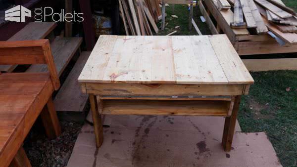 Coffee Table with Closed Storage Shelf Pallet Coffee Tables 