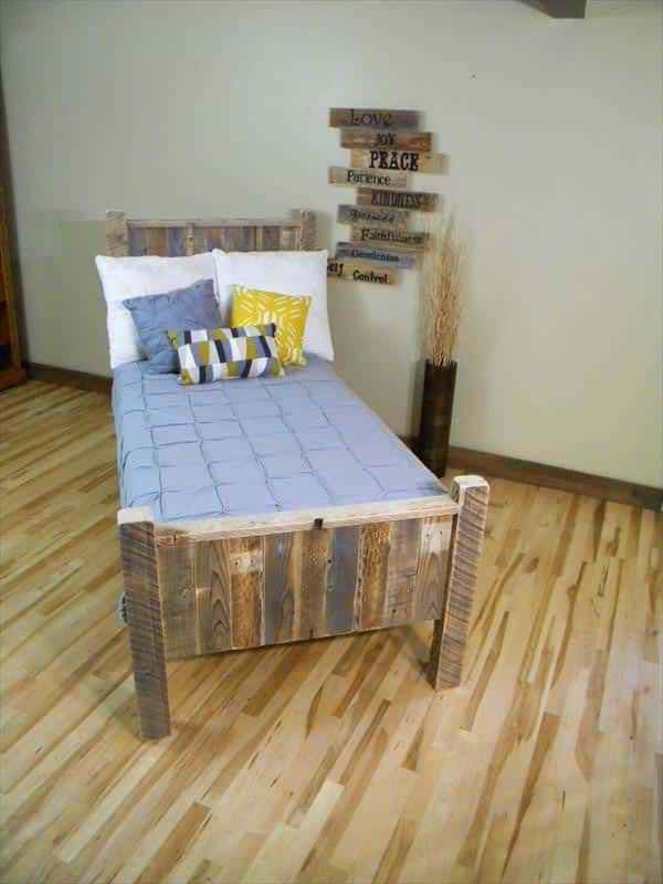 Elegant Pallet Bed Pallet Beds, Pallet Headboards & Frames Elegant Pallet Bed Pallet Beds, Pallet Headboards & Frames