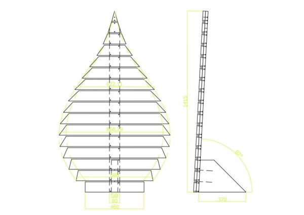 Sapinlette / Christmas Pallet Tree Pallet Home Accessories Sapinlette / Christmas Pallet Tree Pallet Home Accessories