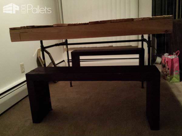 Table & Benches From Discarded Pallet Boards Pallet Benches, Pallet Chairs & Stools Pallet Desks & Pallet Tables Table & Benches From Discarded Pallet Boards Pallet Benches, Pallet Chairs & Stools Pallet Desks & Pallet Tables