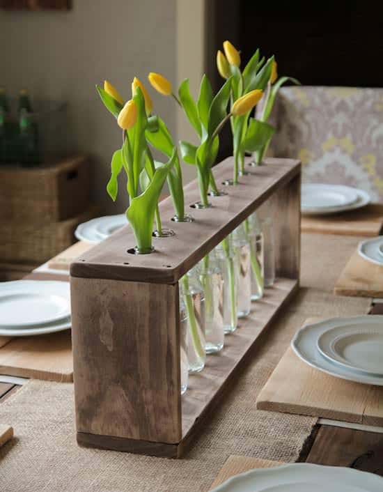 Glass Bottle And Pallet Vase Pallet Home Accessories Glass Bottle And Pallet Vase Pallet Home Accessories
