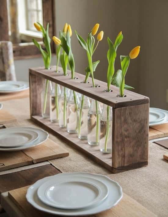 Glass Bottle And Pallet Vase Pallet Home Accessories Glass Bottle And Pallet Vase Pallet Home Accessories