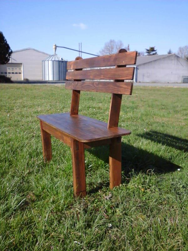 Banc En Palette / Simple Pallet Bench Pallet Benches, Pallet Chairs & Stools 