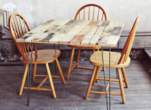 Diy: Upcycled Pallet Into Rustic Kitchen Table Pallet Desks & Pallet Tables Diy: Upcycled Pallet Into Rustic Kitchen Table Pallet Desks & Pallet Tables