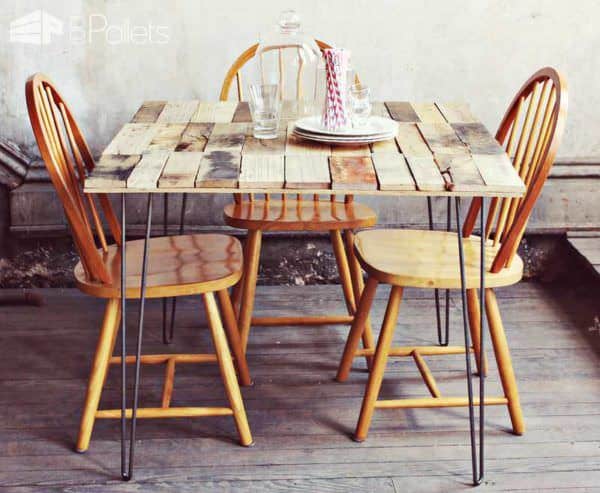 Diy: Upcycled Pallet Into Rustic Kitchen Table Pallet Desks & Pallet Tables Diy: Upcycled Pallet Into Rustic Kitchen Table Pallet Desks & Pallet Tables