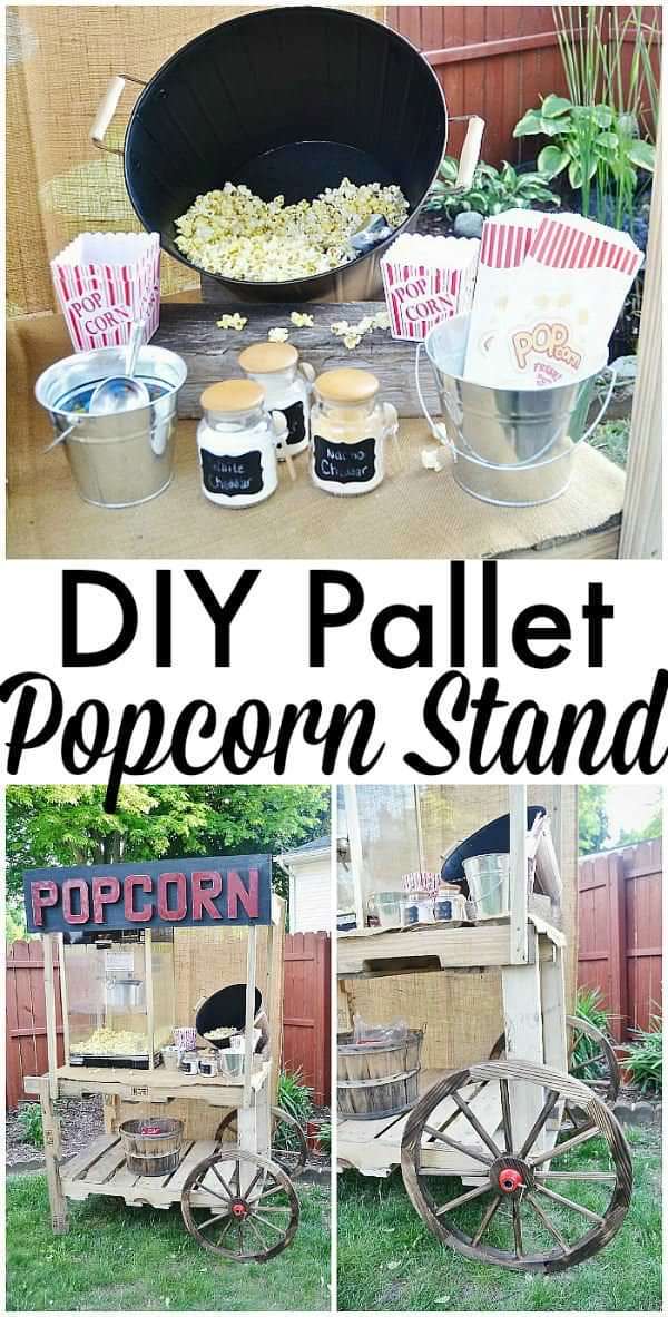 Pallet Popcorn Stand Pallet Home Accessories Pallet Popcorn Stand Pallet Home Accessories