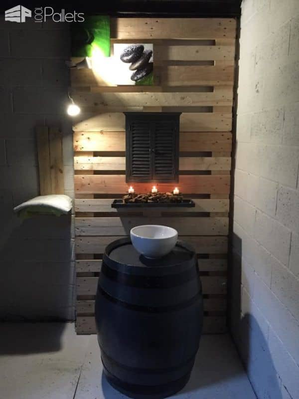 Bathroom Pallet Wall Decoration Pallet Walls & Pallet Doors Bathroom Pallet Wall Decoration Pallet Walls & Pallet Doors