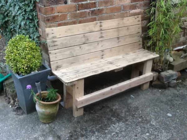 Reclaimed Pallet Outdoor Bench Pallet Benches, Pallet Chairs & Stools 